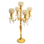 5-Arm-Gold-Candelabra-with-Crystal-Votives