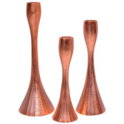 VIC14272 Copper Taper Candle Holder Rose Gold