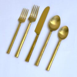 VIC761 Brushed Gold Cutlery Set